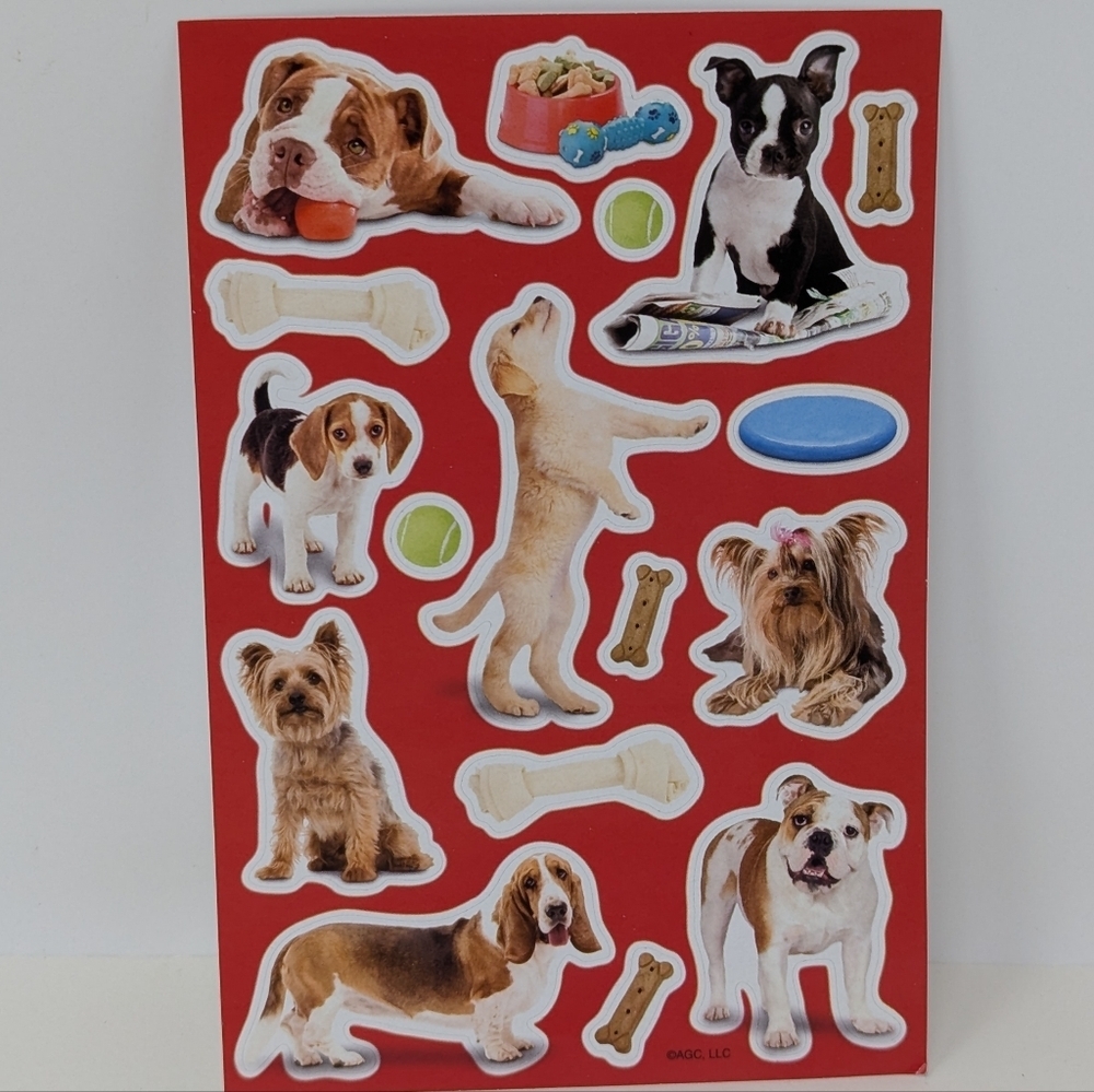 American Greetings Stickers Puppy Dog Vintage AGC